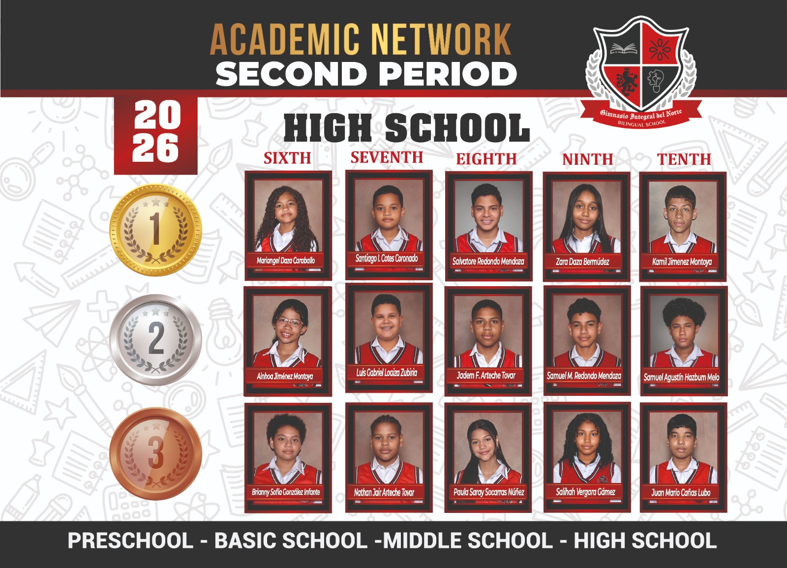Cuadro de Honor - Bachillerato